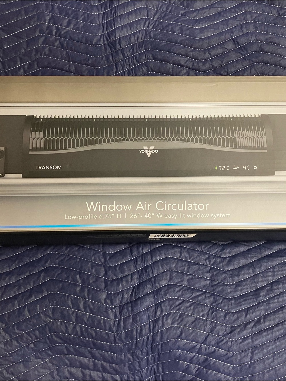 Vornado Transom Window Air Circulator - Black / NEW